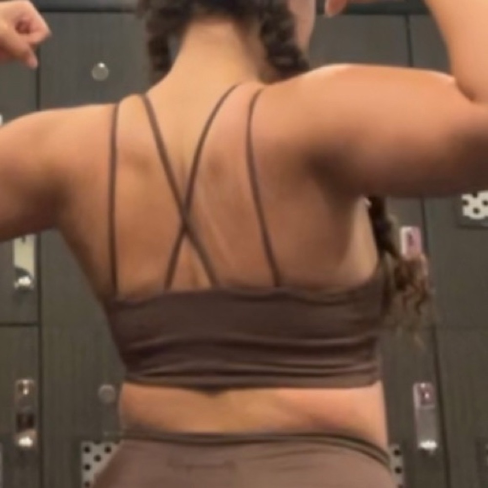 YoungLA Chocolate Strappy Sports Bra